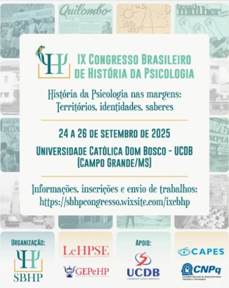 IX Congresso Brasileiro de História da Psicologia