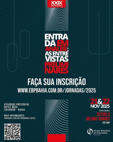 XXIX Jornada da Escola Brasileira de Psicanálise – Bahia