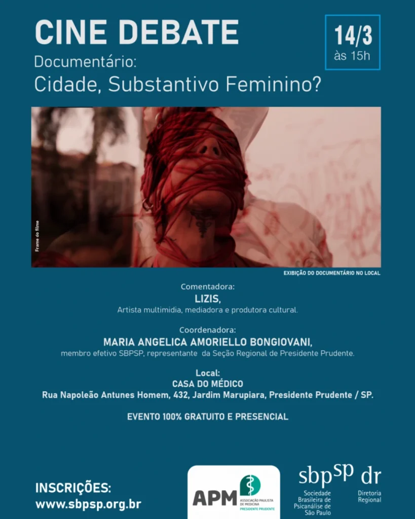 Cine debate – Documentário: Cidade, Substantivo Feminino?