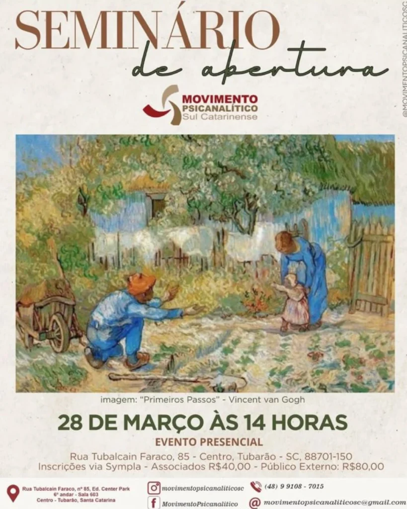 Seminário de abertura para a XI Jornada Tubaronense de Psicanálise