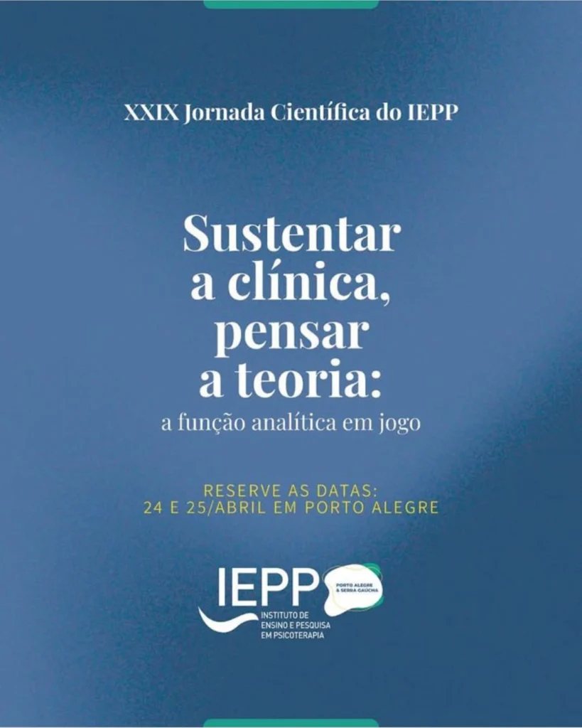 XXIX Jornada Científica do Instituto de Ensino e Pesquisa em Psicoterapia